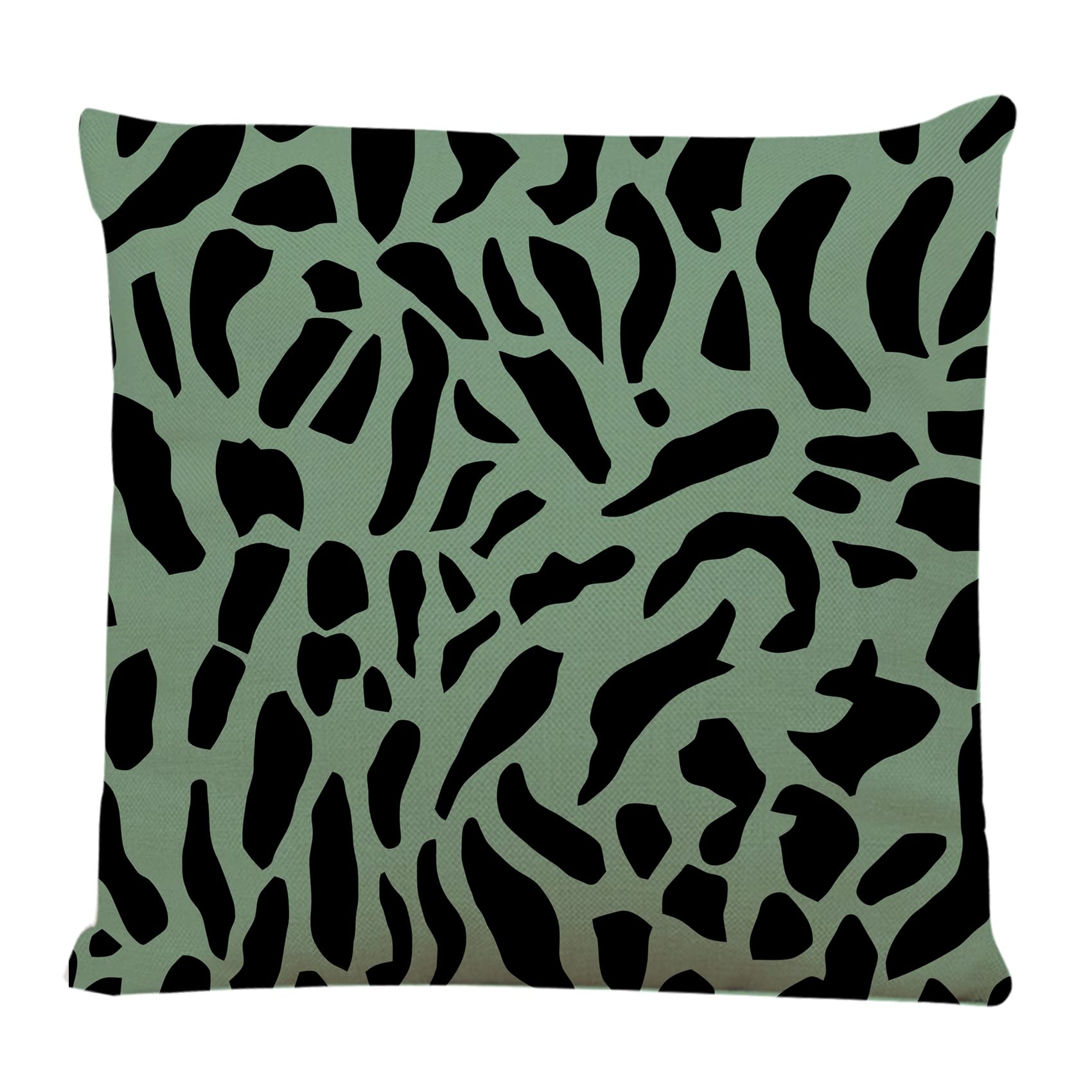 Decorative Square Throw Pillow Covers 18x18 Inch - Safari Animal Leopard Snow Print for Couch, Sofa & Bed - Soft & Durable Cushion Cases for Living Room, Bedroom & Home Decor