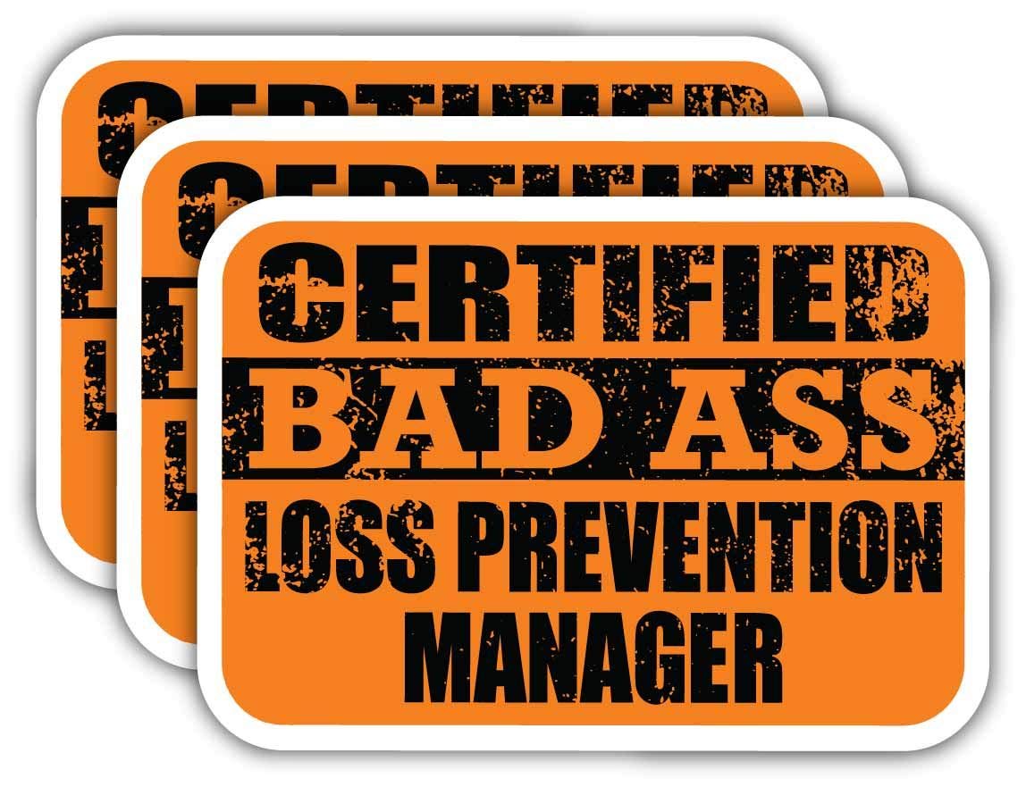 Certified Loss Prevention Manager Stickers - 3M Vinyl Decal for Laptops, Cars & Work Gear