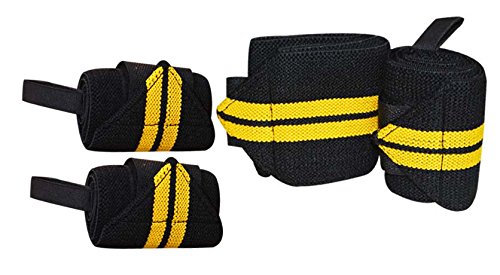 Prime Sports Wrist Wraps with Thumb Loops - Professional Grade Wrist Support Braces for Men & Women - Weight Lifting, Powerlifting & Strength Training - Ideal for Gym, CrossFit & Workout Recovery