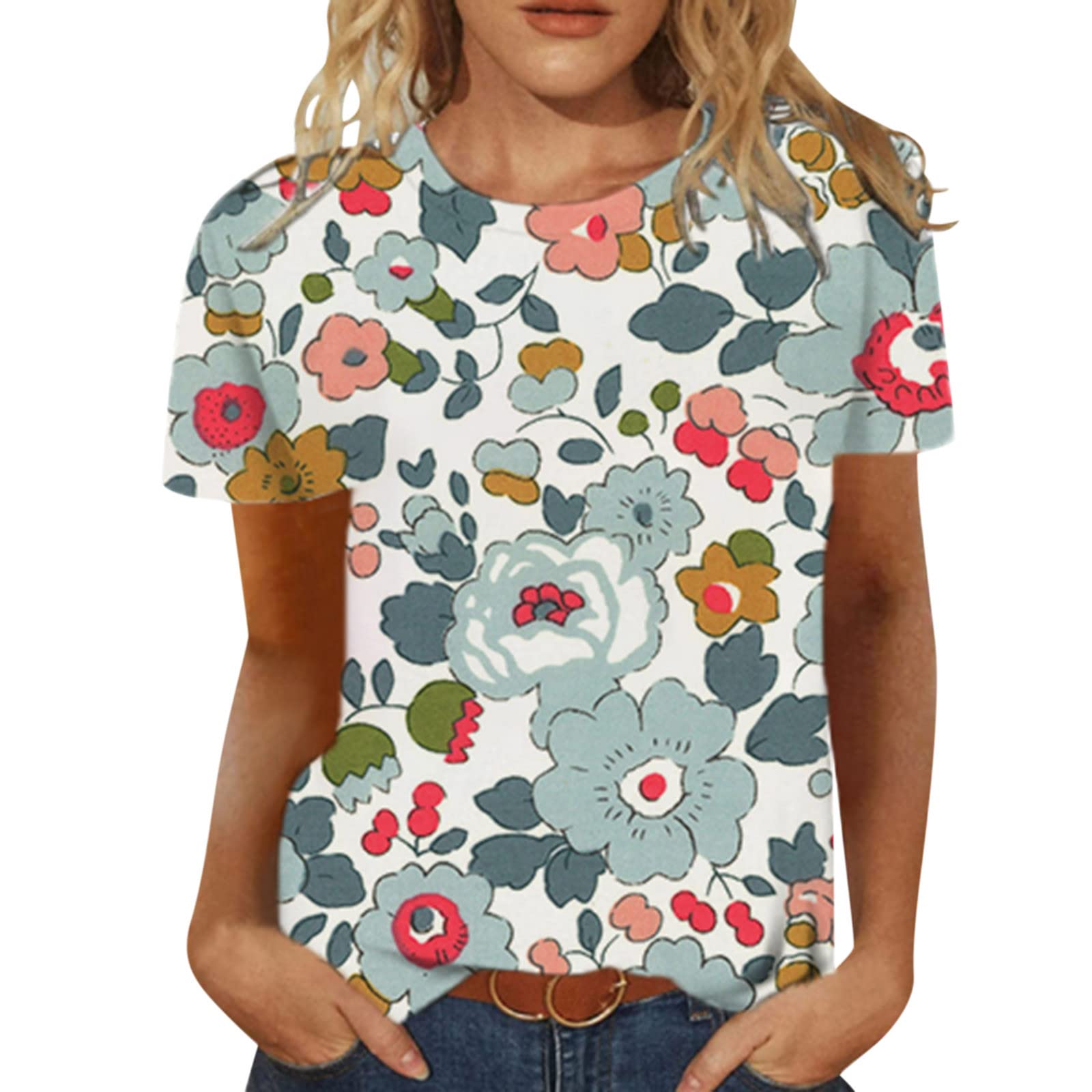 Women's Loose Casual Short Sleeve T-Shirt - Cute Blouse Top for Everyday Wear | Perfect for Summer, Work & Casual Outings