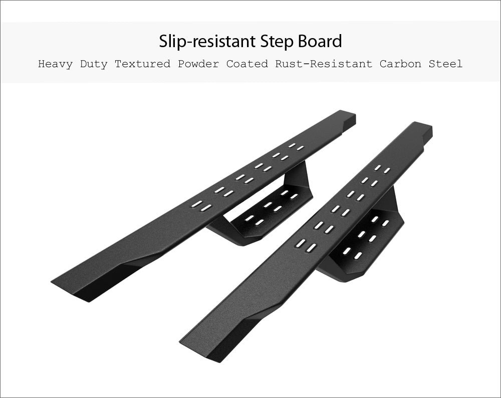 APS Side Armor RS Nerf Bars for Jeep Wrangler JL 2 Door (2018-2025) - Heavy Duty Step Bars for Off-Road Protection & Easy Entry - Perfect for Trail Riding & Daily Driving