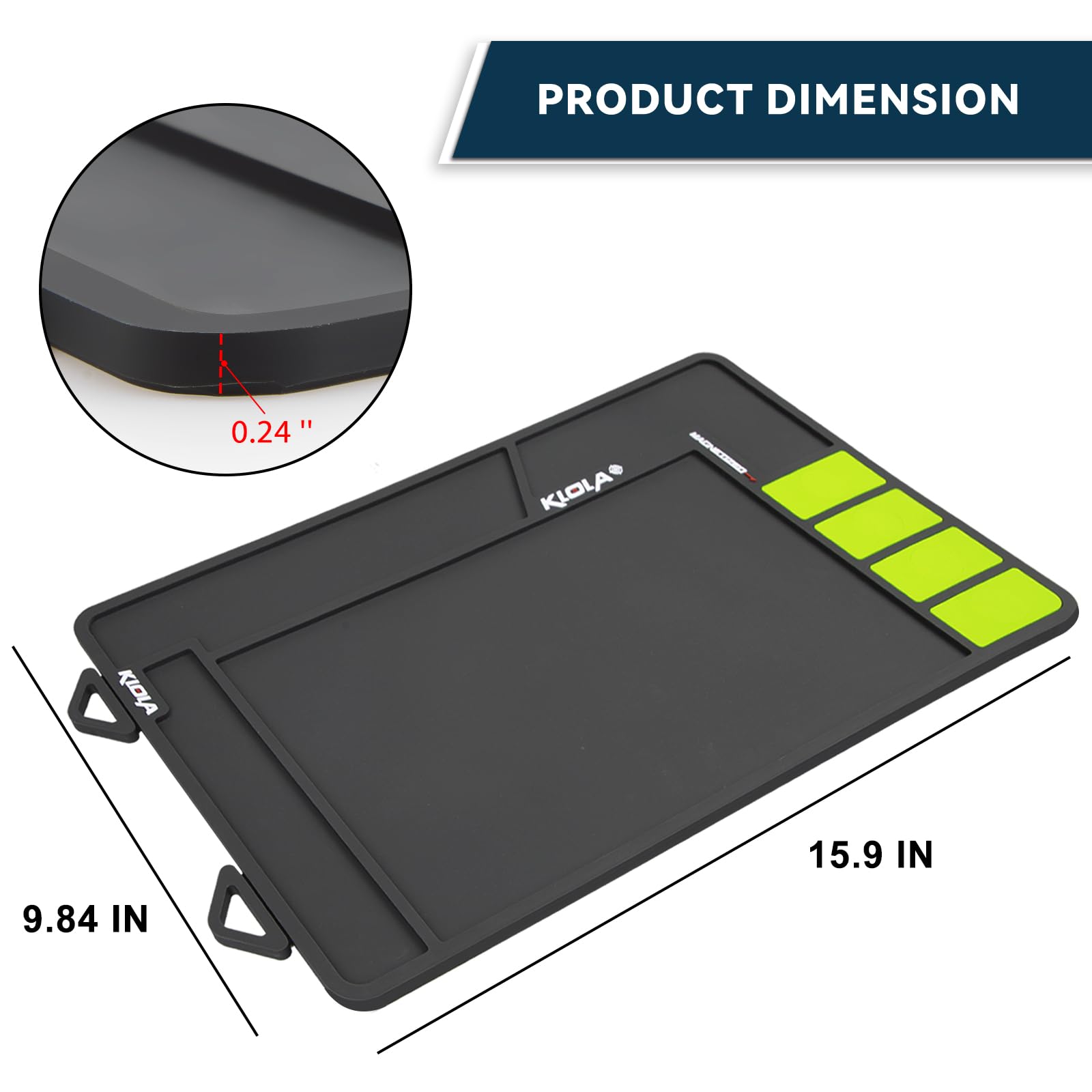 Premium Gun Cleaning Mat - Non-Slip Thick Rubber Pistol & Rifle Maintenance Pad for Handguns, Shotguns, Firearms | Perfect for Home Gun Care, Range Sessions & Firearm Maintenance