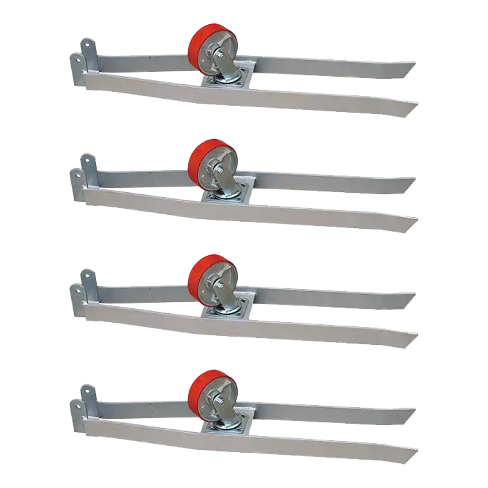 Challenger CL4P9CS Heavy Duty Caster Set for CL4P9 Four Post Car Lift (Set of 4) - Perfect for Auto Repair Shops & Home Garages