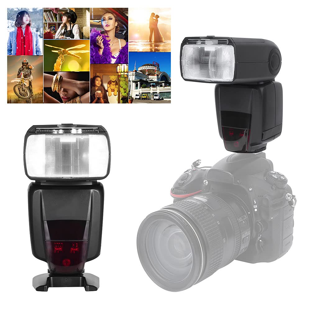 VISICO Wireless Flash Speedlite for Nikon D600 D610 D700 D750 D7000 D7500 D800 D810 - High-Speed Sync Flash with Wireless Trigger - Ideal for Wedding Photography, Portrait Studio & Outdoor Shooting