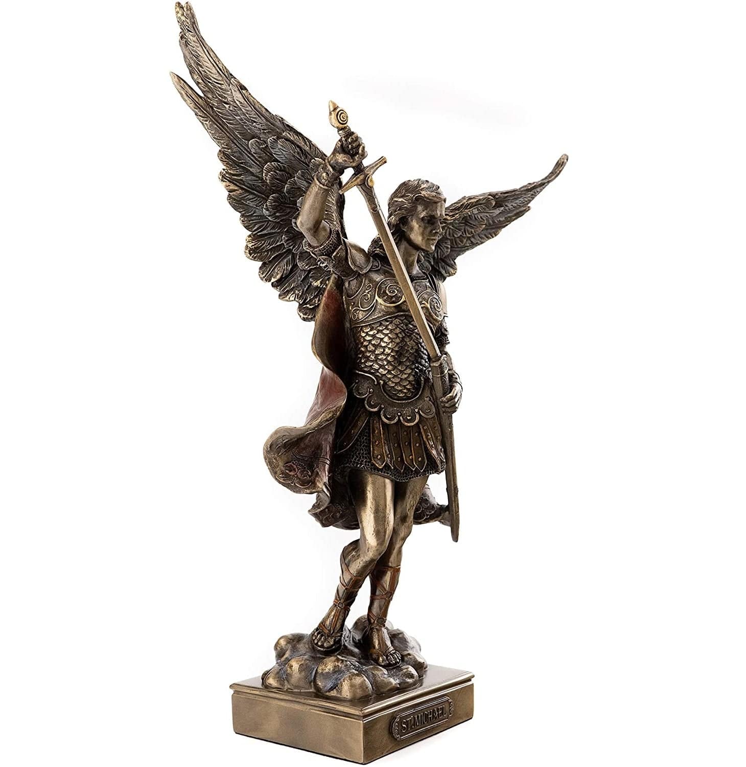 St. Michael the Archangel Statue - Religious Figurine for Home Altar, Prayer Space & Spiritual Decor