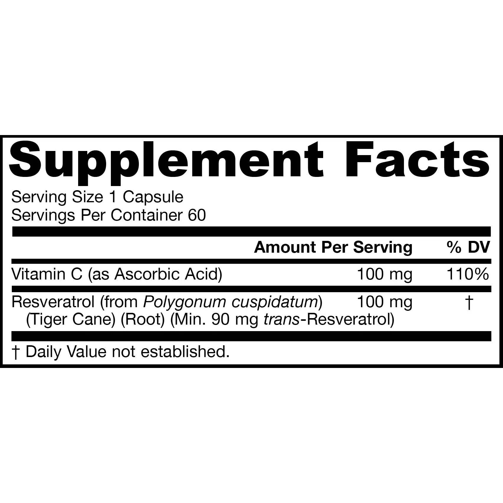 Jarrow Formulas Resveratrol 100mg Supplement - Antioxidant Support for Heart Health & Anti-Aging - Perfect for Daily Wellness Routine