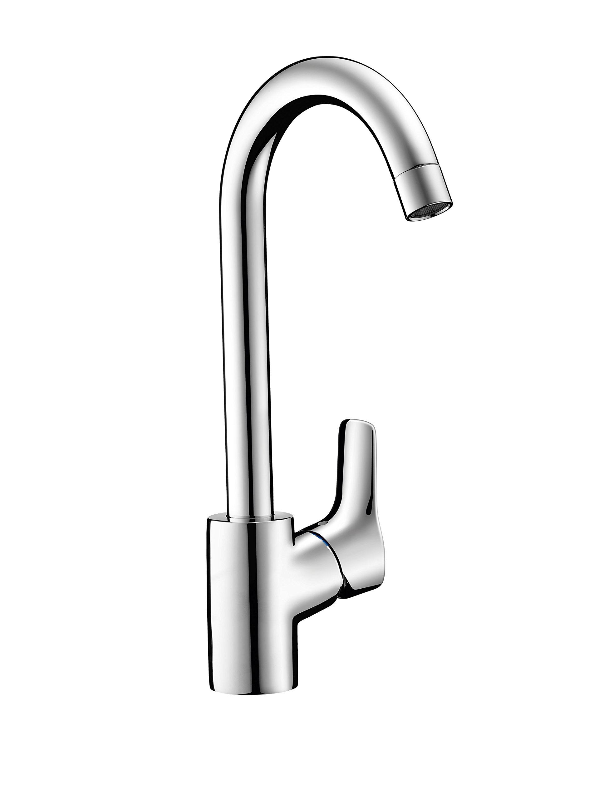 Hansgrohe 13862000 Mysport L/Kitchen Mixer Tap Chrome - High Arc Pull-Down Sprayer for Modern Kitchens, Easy Installation & Durable Finish