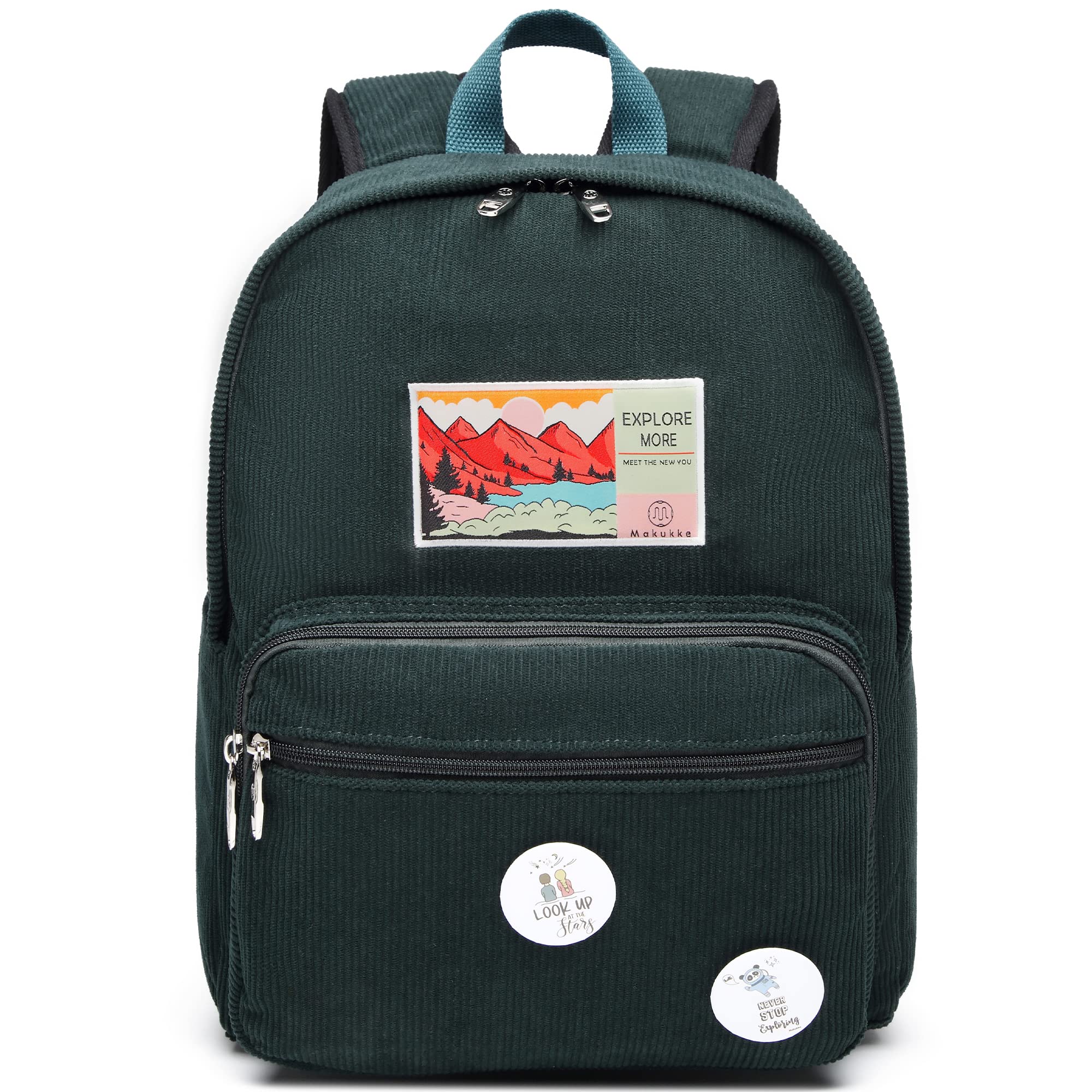 Makukke Women's Travel Backpack - 15 Inch Laptop Backpack for School, Work & Travel - Lightweight Daypack with Laptop Sleeve - Perfect for Commuting, College & Weekend Trips (Green)