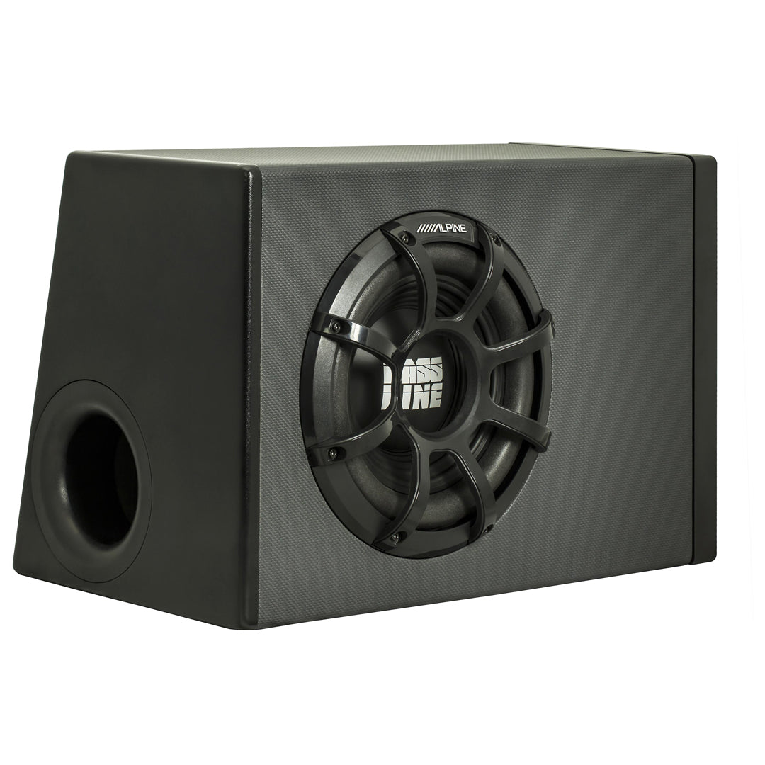 Alpine PWA S10V 10-Inch Powered Subwoofer Enclosure with BASSLINE Subwoofer & MRV M250 Amplifier - Premium Car Audio System for Deep Bass in Trucks, SUVs and Custom Vehicles