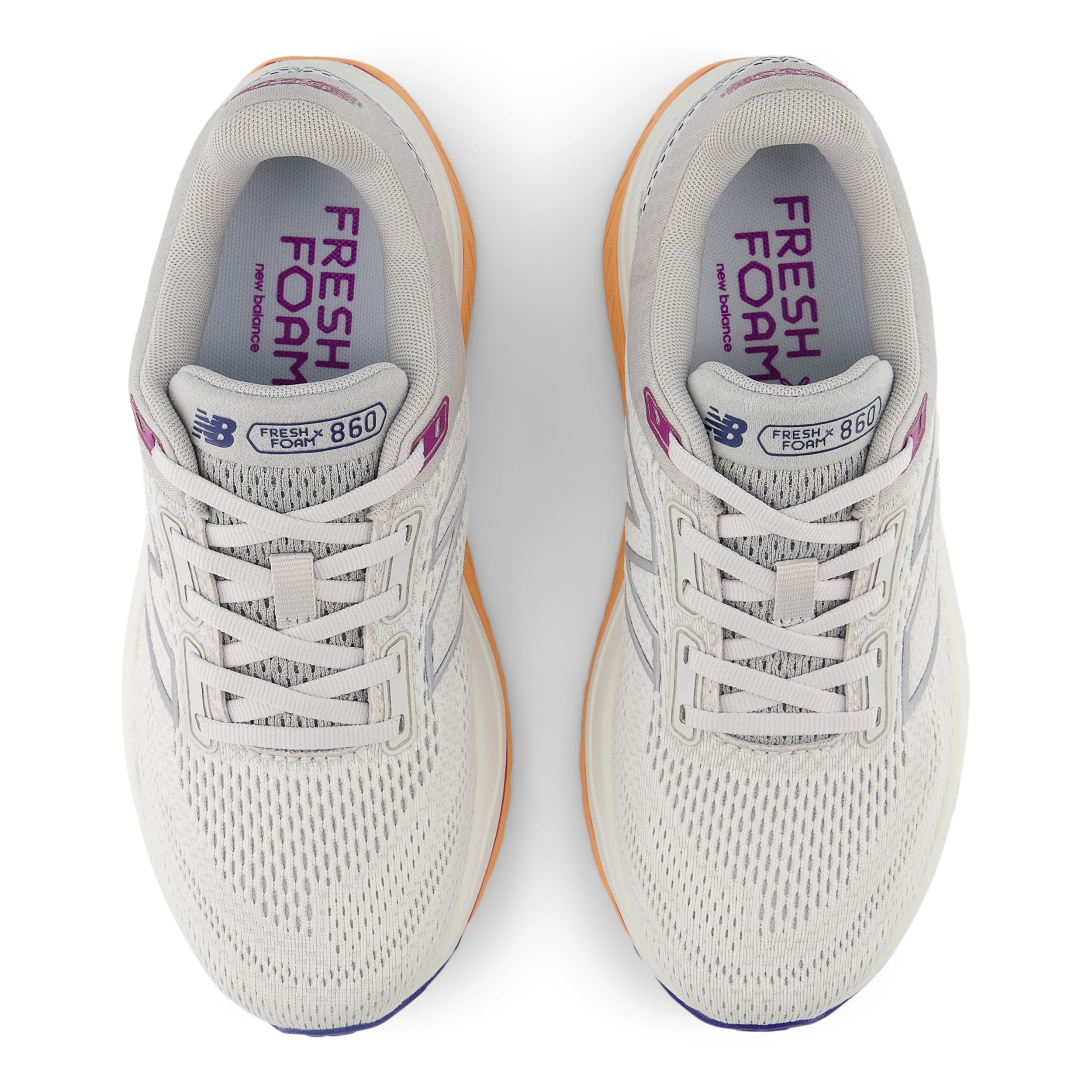 New Balance Women's Fresh Foam X 860v14 Running Shoes - Grey Matter/Copper/Silver Metallic - Stability & Cushion for Road Running, Jogging & Gym Workouts