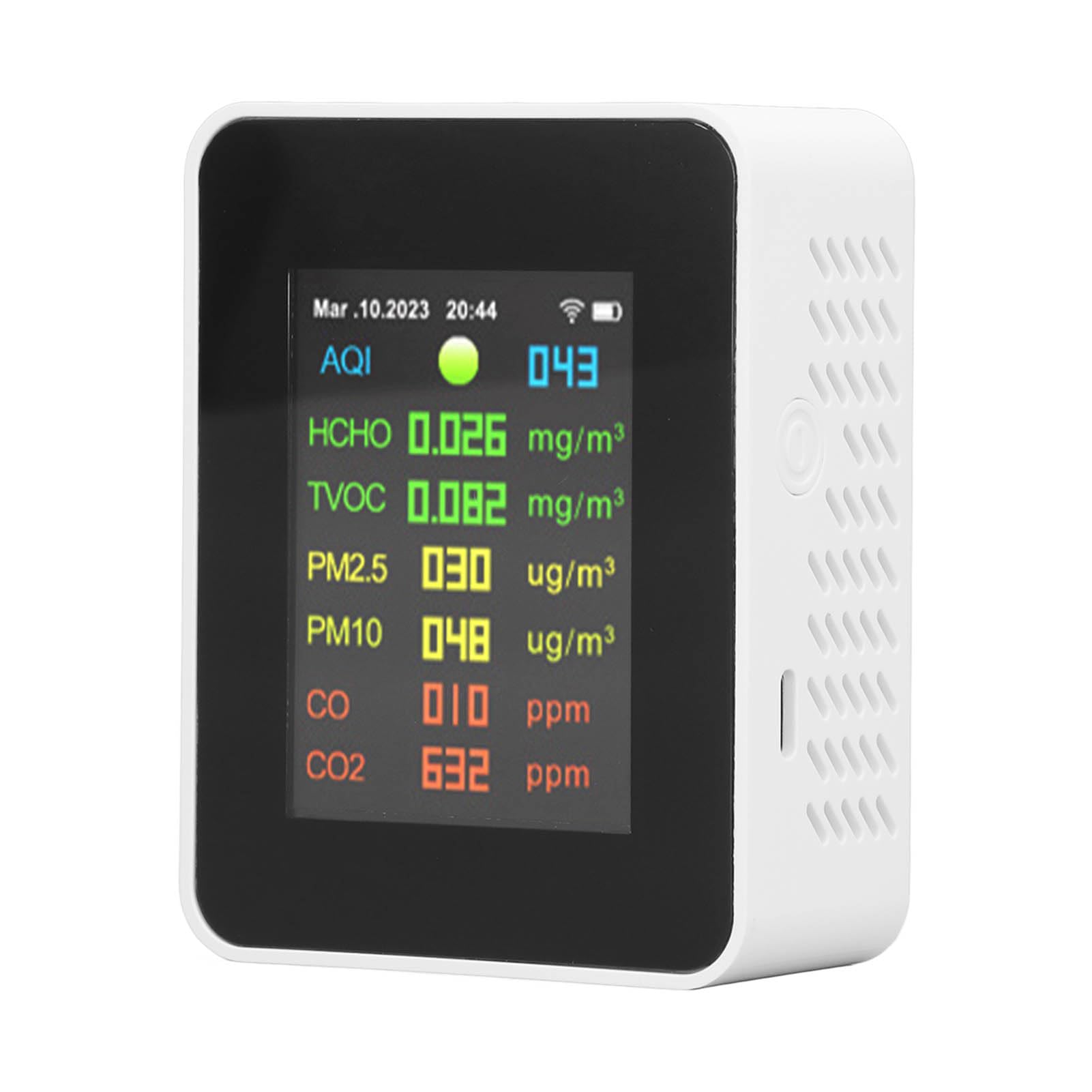 9 in 1 Air Quality Monitor - Indoor Air Quality Detector for PM2.5 PM10 CO CO2 HCHO - Portable Air Pollution Meter for Home, Office, Nursery, Grow Tent | Improve Indoor Air & Protect Family Health