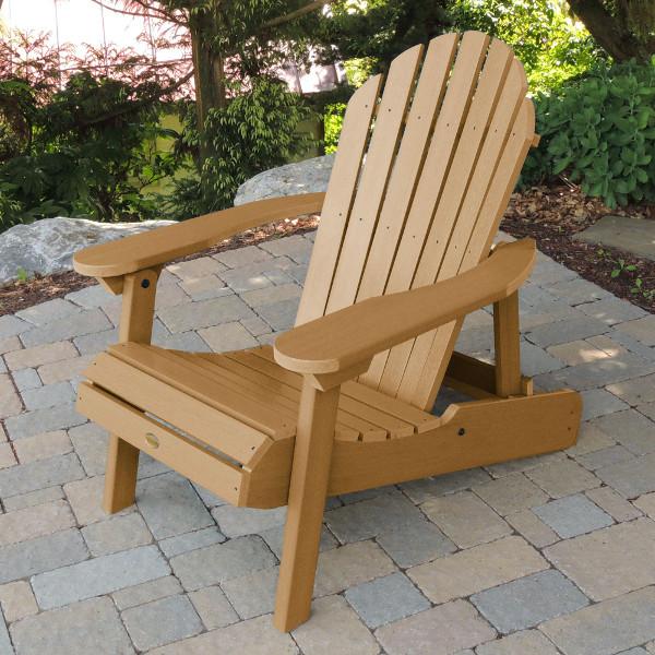 Hamilton Outdoor Folding & Reclining Adirondack Chair - Portable Patio Lounge Chair for Backyard, Poolside & Beach - Weather-Resistant Comfort for Relaxing Outdoors