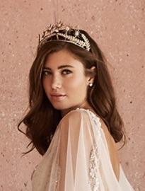 STARBURST Bridal Tiara for Women – Sparkling Crystal Wedding Headpiece – Elegant Bride Hair Accessory for Weddings, Prom, Pageants, and Special Occasions