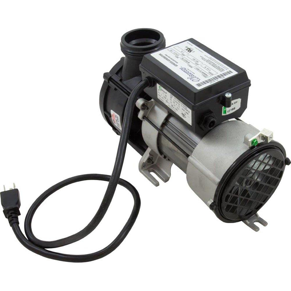Genesis Bath Pump Complete 7.5 Amp NEMA Cord with Air Switch - Ideal for Hot Tubs, Spas, and Jacuzzi Water Circulation Systems
