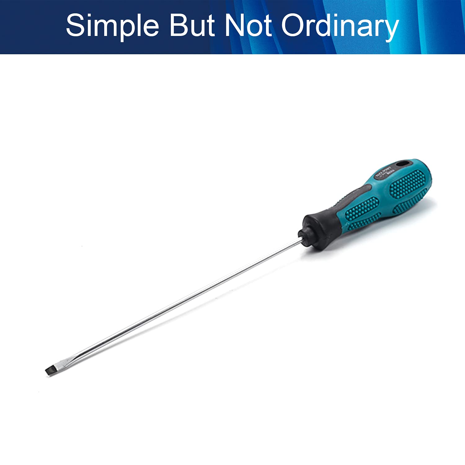 Utoolmart 3mm Slotted Magnetic Screwdriver - 150mm Round Shaft Flat Head Precision Screwdriver with Comfort Grip - Ideal for Electronics Repair, DIY Crafts & Home Improvement Projects (1 Piece)