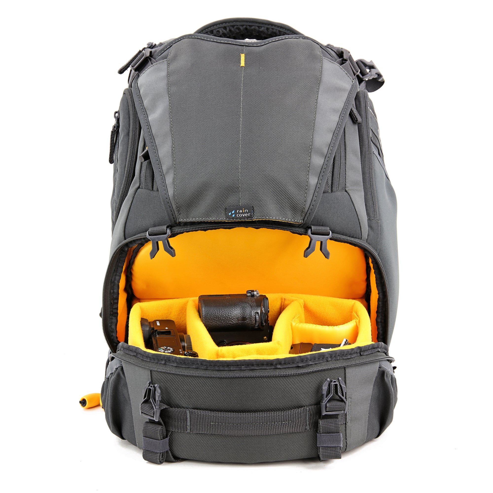 Alta Sky 45D Professional DSLR Camera Backpack - Waterproof & Shockproof Photography Bag for Travel, Hiking & Outdoor Shooting (Black/Gray)