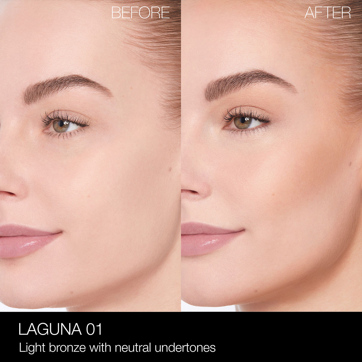 Laguna Bronzing Powder - Matte & Shimmer Finish for Sun-Kissed Glow | Perfect for Contouring & Highlighting | Ideal for Everyday Makeup & Special Occasions