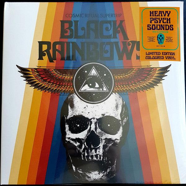 Black Rainbows Cosmic Ritual Supertrip - Psychedelic Art Print for Home Decor & Meditation Space | Perfect for Music Festivals, Yoga Studios & Spiritual Retreats