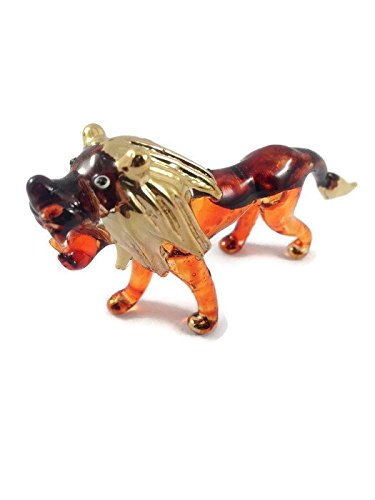 Mini Glass Blown Lion Figurine - 2.5