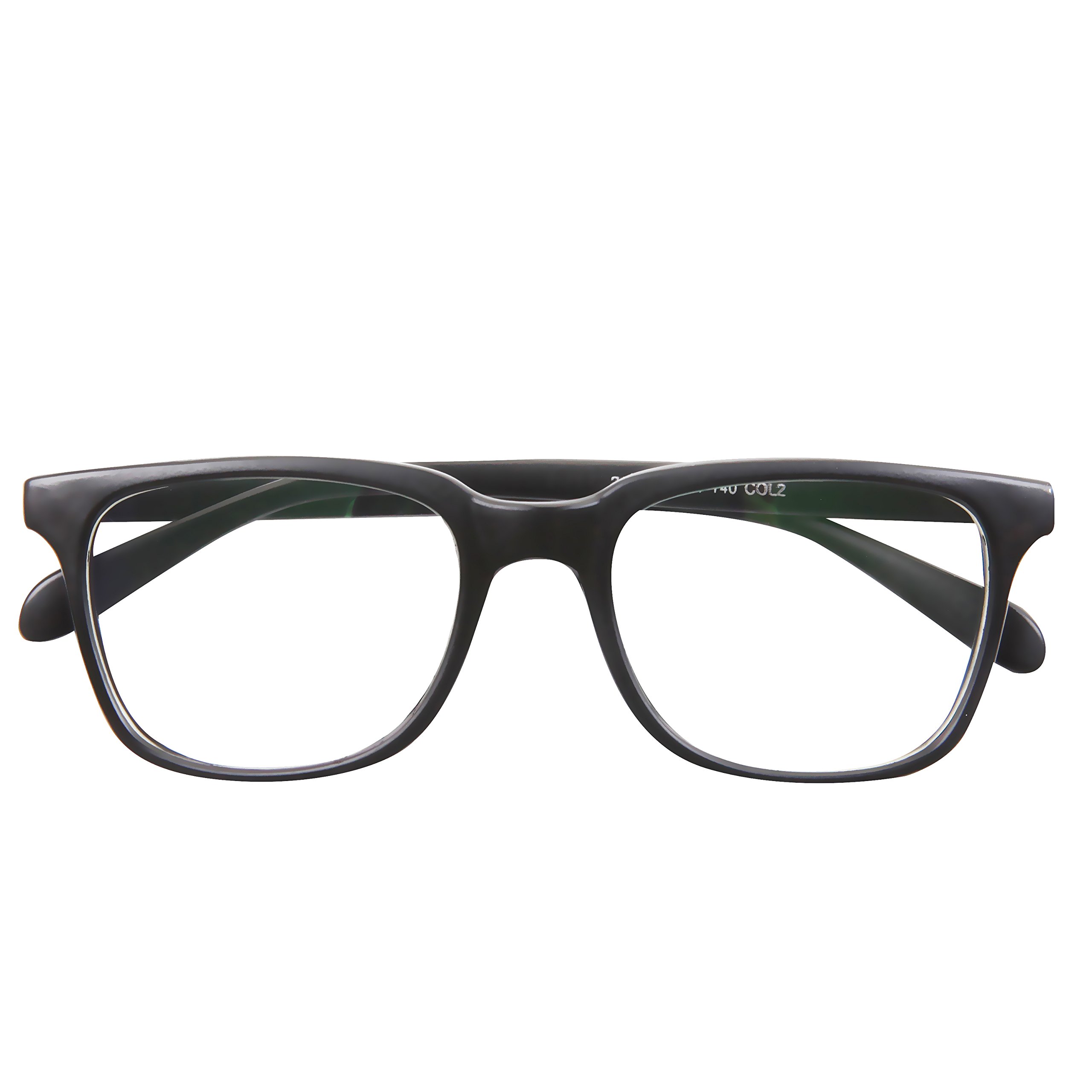Stylish Black Frame Reading Glasses for Men & Women - Lightweight Comfortable Eyewear for Reading, Working & Computer Use