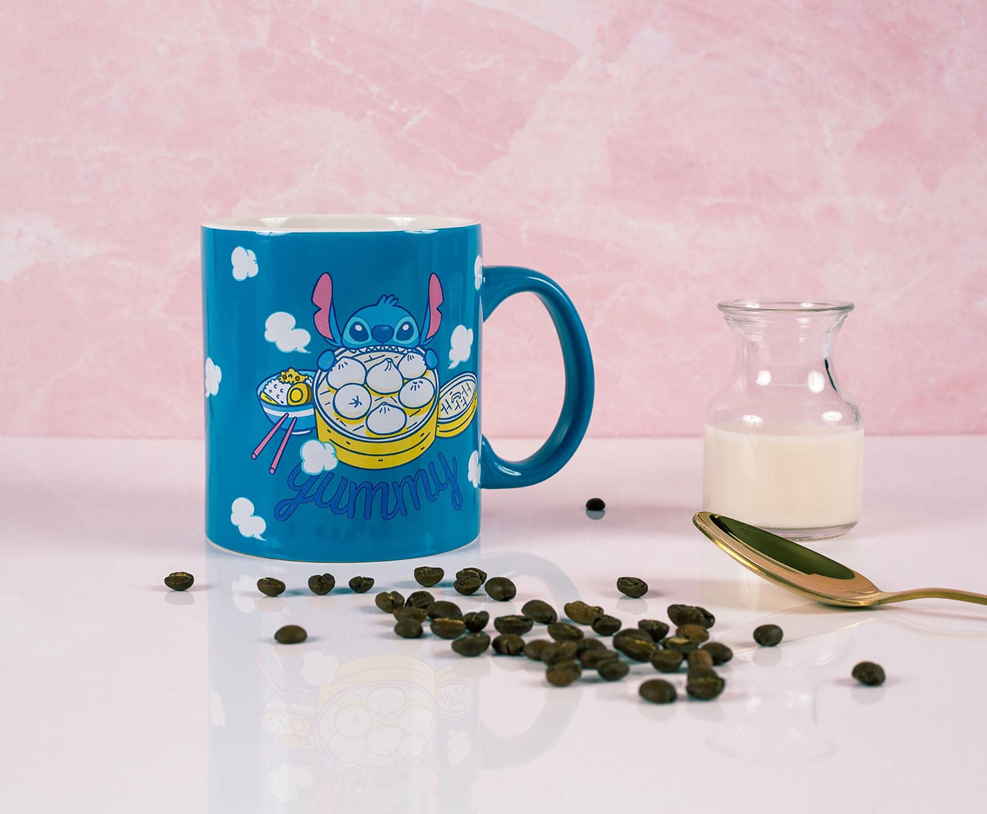 Disney Lilo & Stitch 20oz Yummy Ceramic Coffee Mug - Official Oversized Novelty Drinkware for Home, Kitchen & Bar | Perfect for Hot Cocoa, Tea & Coffee Lovers | Cute Disney Gift Idea