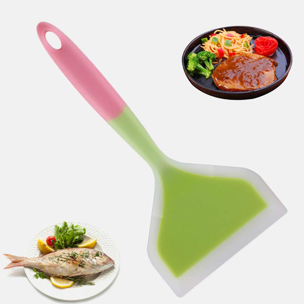 Lustar Silicone Non-Stick Kitchen Spatula - Wide Scraper for Cooking, Flipping Eggs, Beef, Pizza - Durable & Heat-Resistant Utensil for Baking, Grilling, and Everyday Kitchen Use