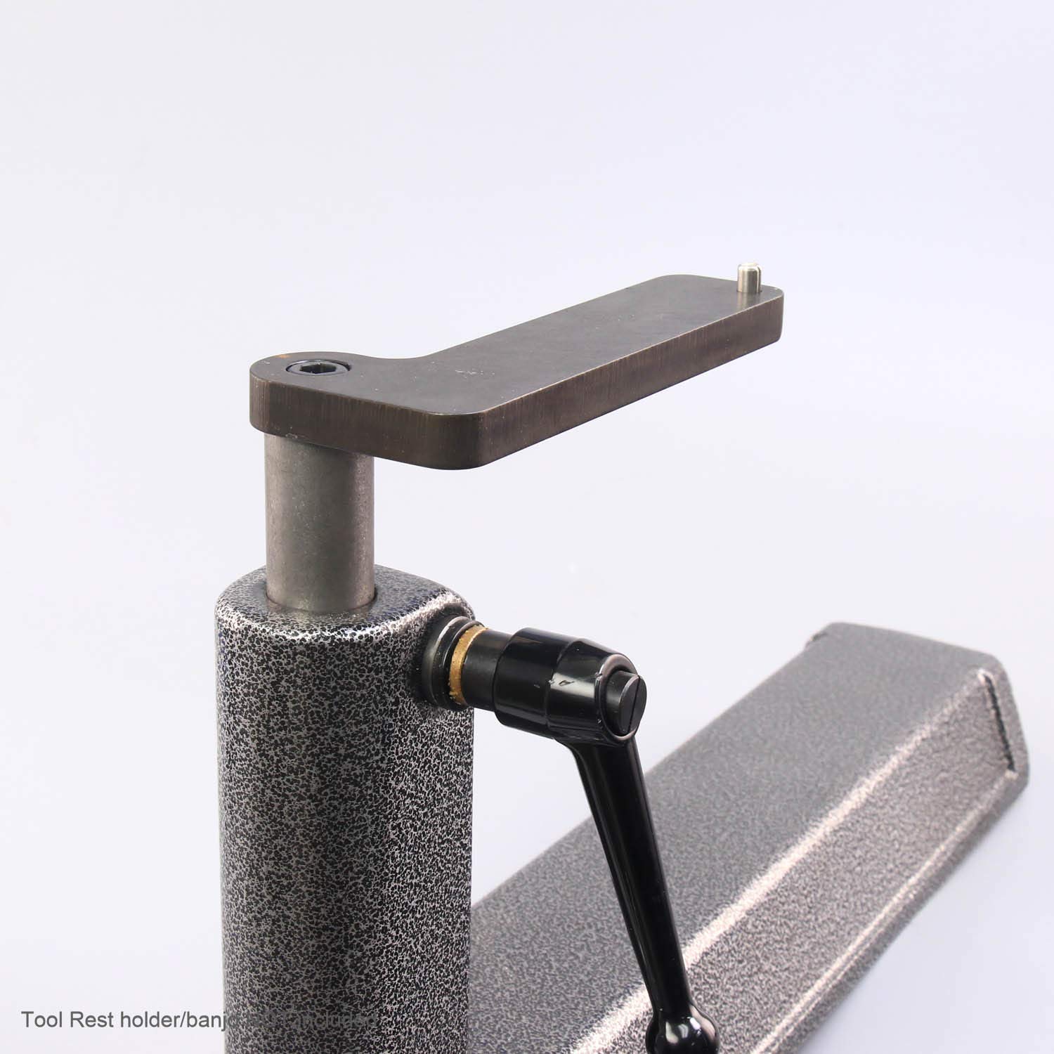 Premium Box Tool Rest with Long Post - Heavy Duty Workbench Accessory for Woodworking & Metalworking Projects