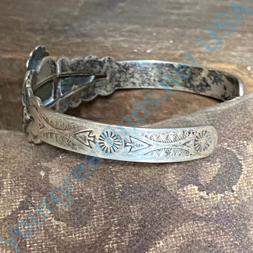 Vintage Fred Harvey Era Navajo Turquoise Bracelet - Sterling Silver Handmade Native American Jewelry for Women - Perfect for Boho Fashion, Western Style & Gift Giving
