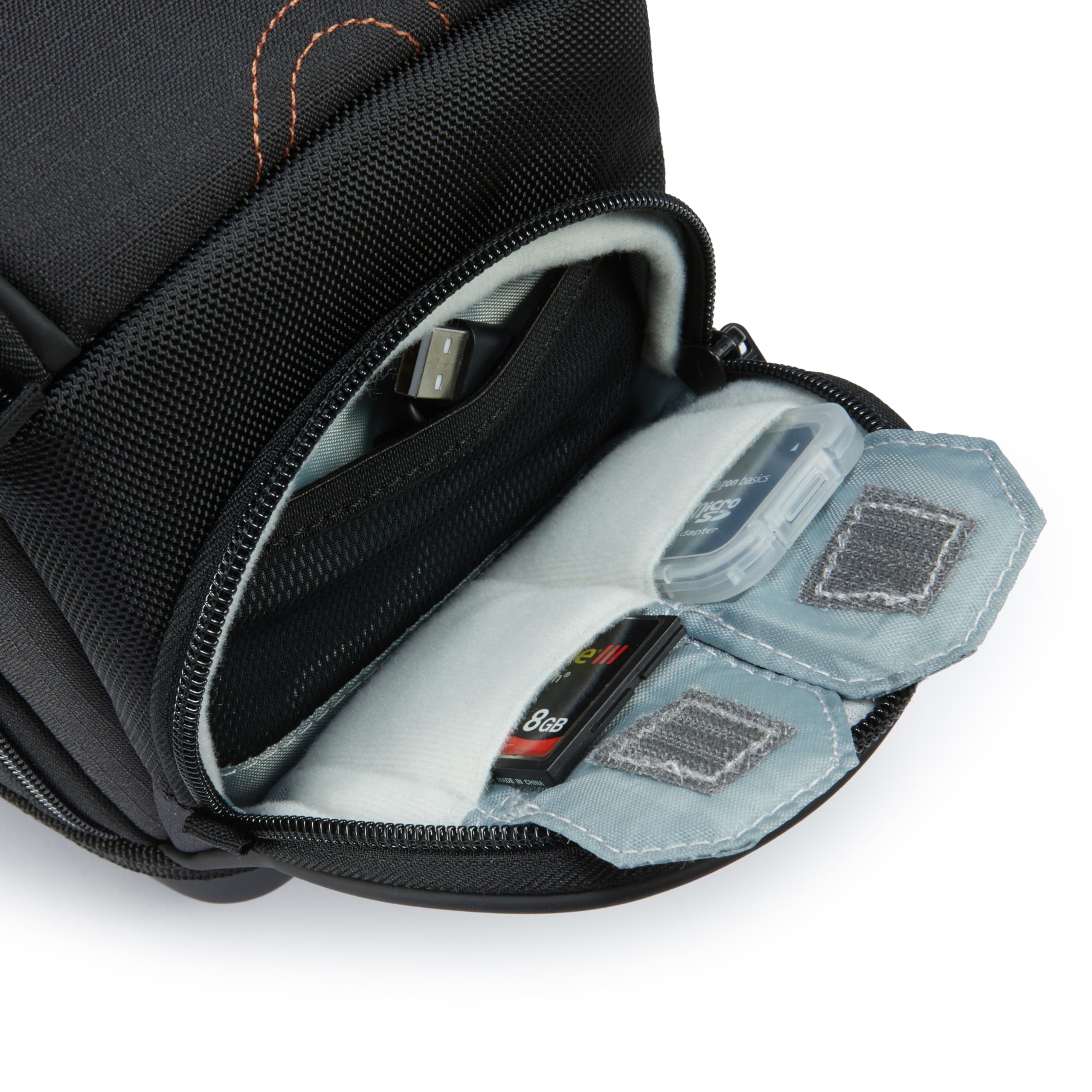 Amazon Basics DSLR Camera Sling Bag - Detachable Strap, Waterproof, Shockproof, Padded, Black - Perfect for Travel, Hiking & Outdoor Photography