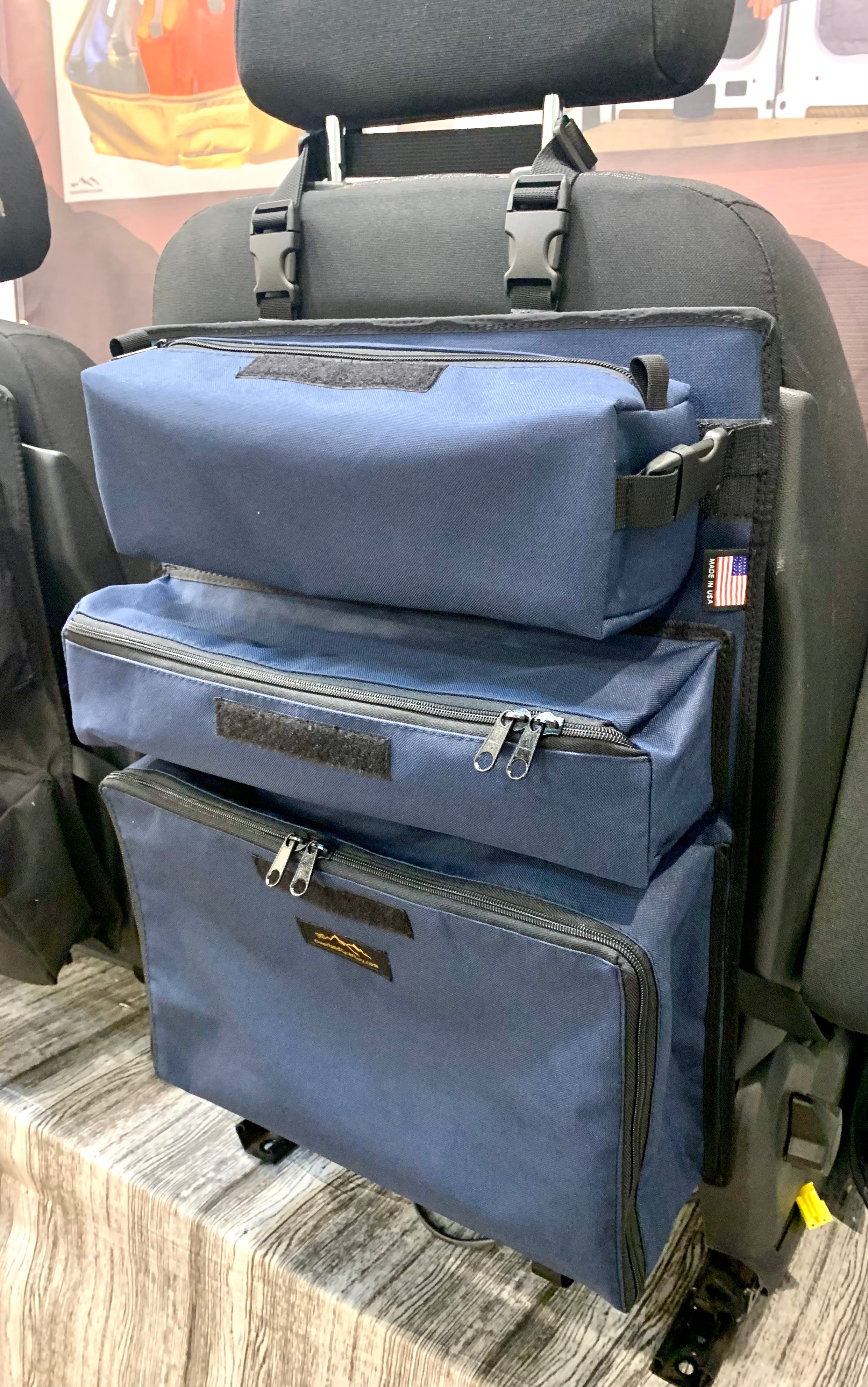 Arches Overlander 1 Seat Organizer - Car Seat Storage Pouch for Phones, Wallets & Essentials | Perfect for Road Trips, Camping & Daily Commute