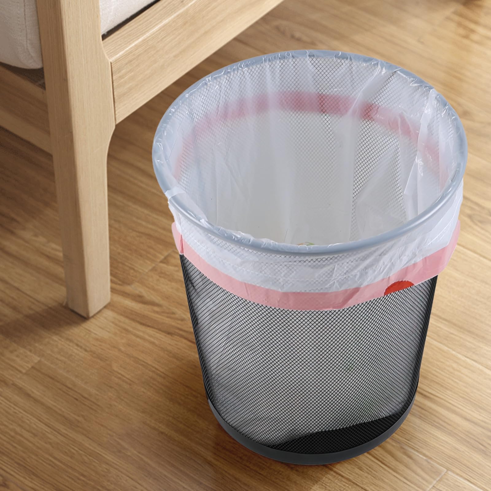 4 Gallon Drawstring Trash Bags - 120 Count White Small Garbage Can Liners for Kitchen, Bathroom & Office Waste Disposal