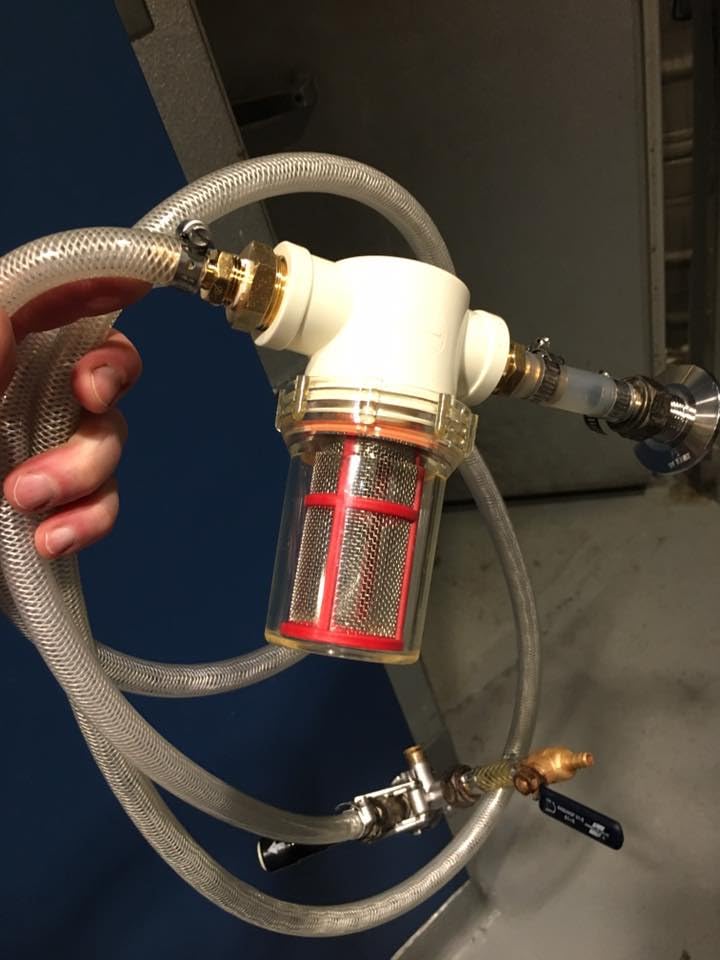 BouncerMD Inline Beer Filter (Mac Daddy) - Premium Homebrew Filtration System for Kegs & Draft Beer - Perfect for Home Bars, Parties & Brewing Enthusiasts