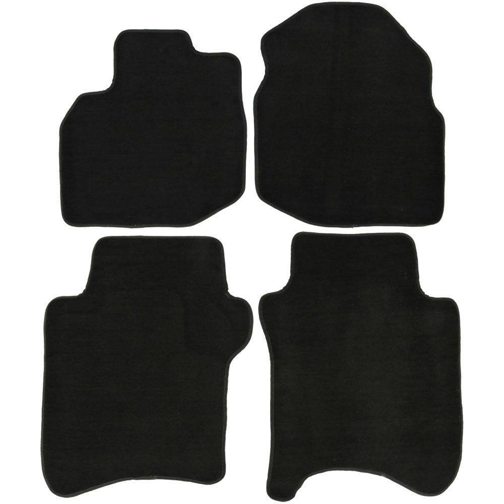 UAA Custom-fit Black Carpet Car Floor Mats Set for Honda Fit 2009-2014 - All-Weather Protection & Comfort for Daily Driving