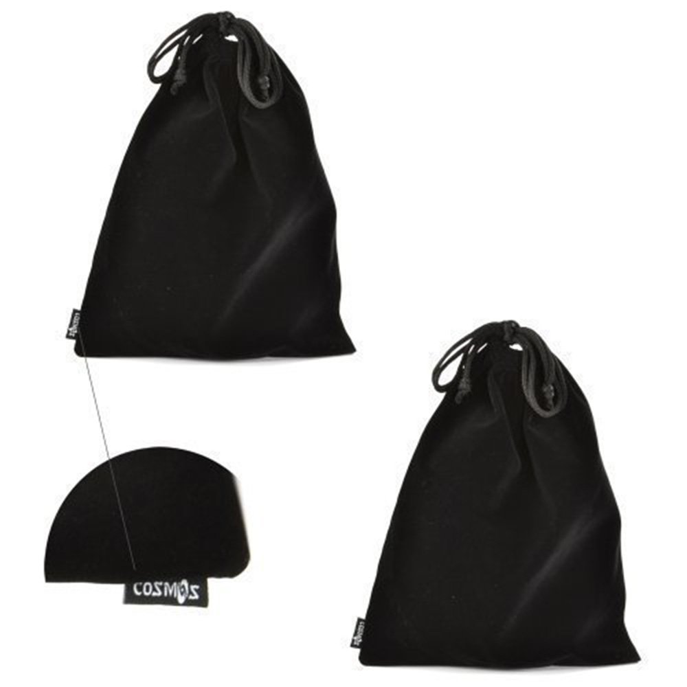 2 Pack Portable Headphone Carrying Case - Soft Drawstring Storage Pouch for Over-Ear Headphones, Gaming Headsets & Neckband Earphones (Black) - Perfect for Travel, Commuting & Headphone Protection
