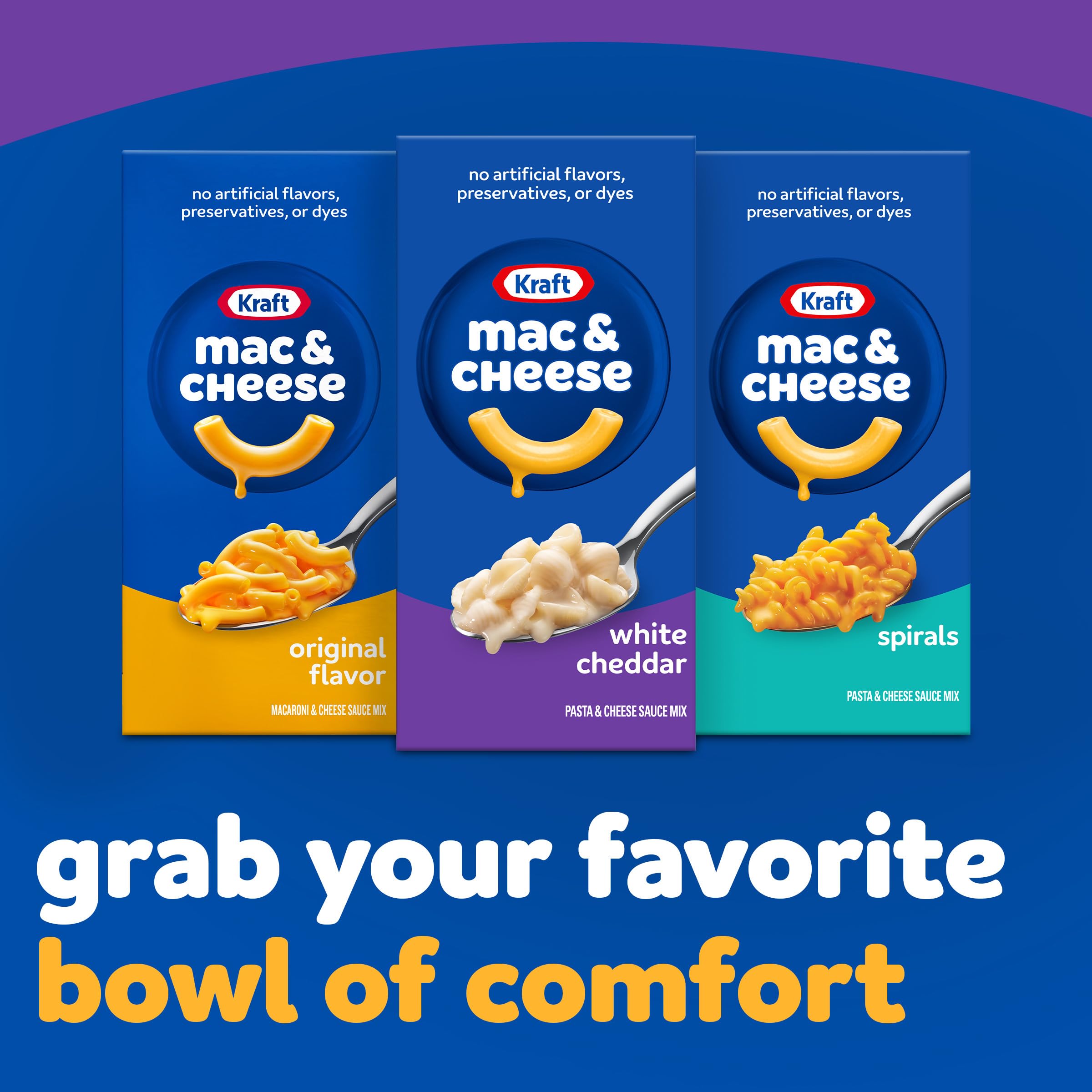 Kraft White Cheddar Mac & Cheese Pasta Dinner - 7.3 oz Box | Creamy Shell Pasta for Quick Meals, Kids Lunch & Comfort Food