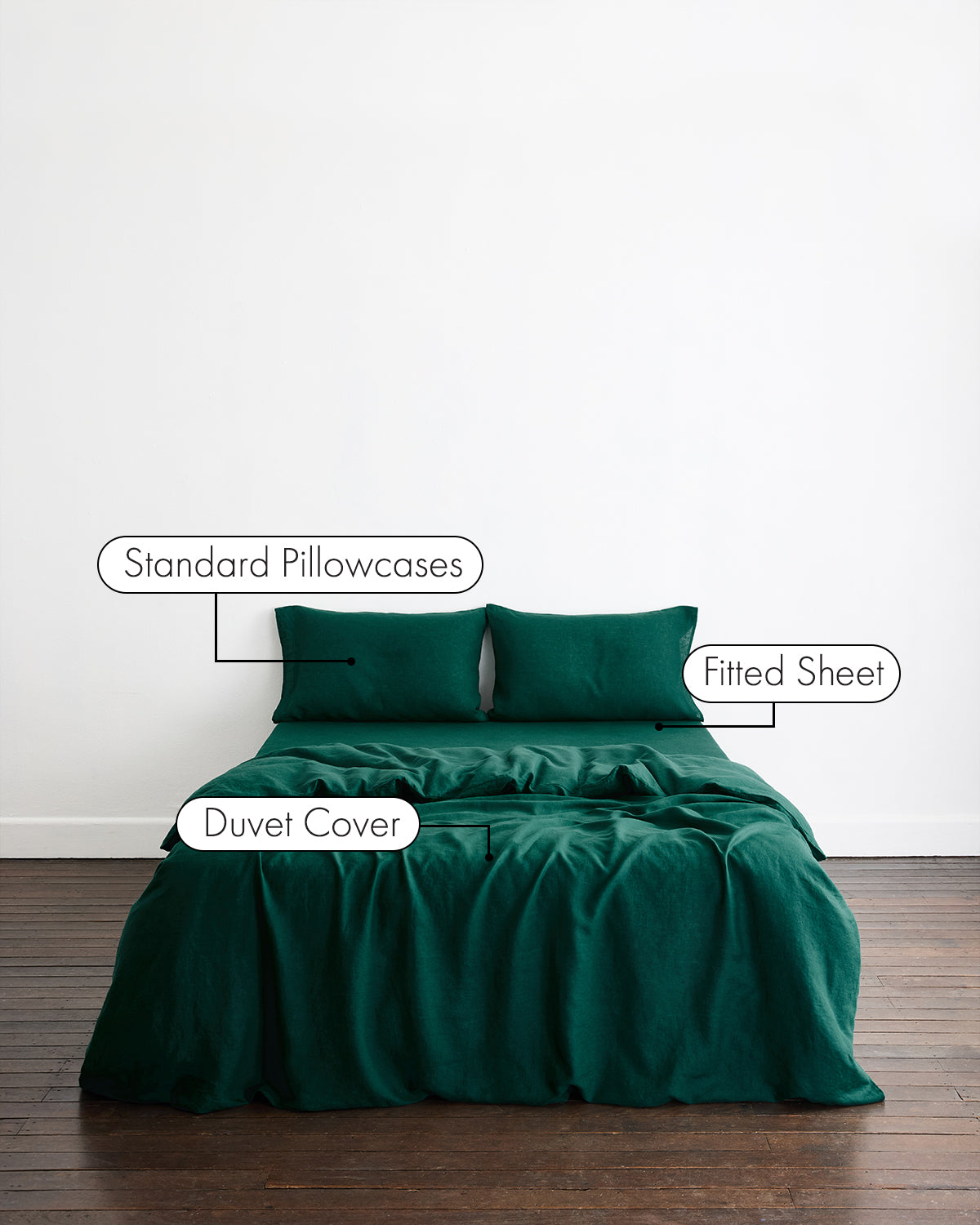 100% French Flax Linen Bedding Set - Breathable & Eco-Friendly Luxury Bed Sheets for All Seasons | Perfect for Master Bedroom, Guest Room & Vacation Homes