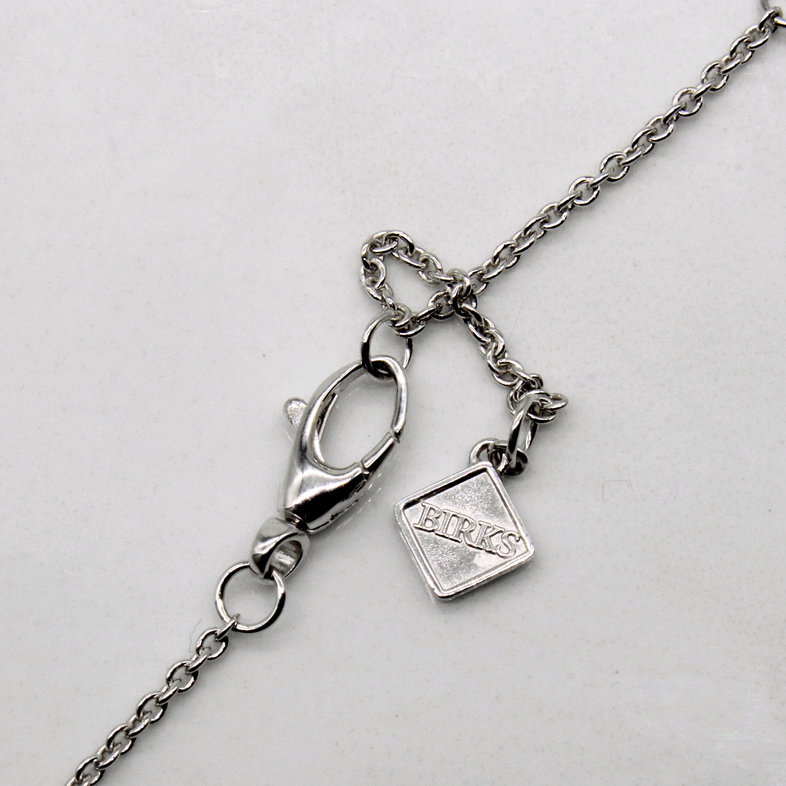 Birks' Diamond & Pearl Earring and Necklace Set | 0.15ctw | 16