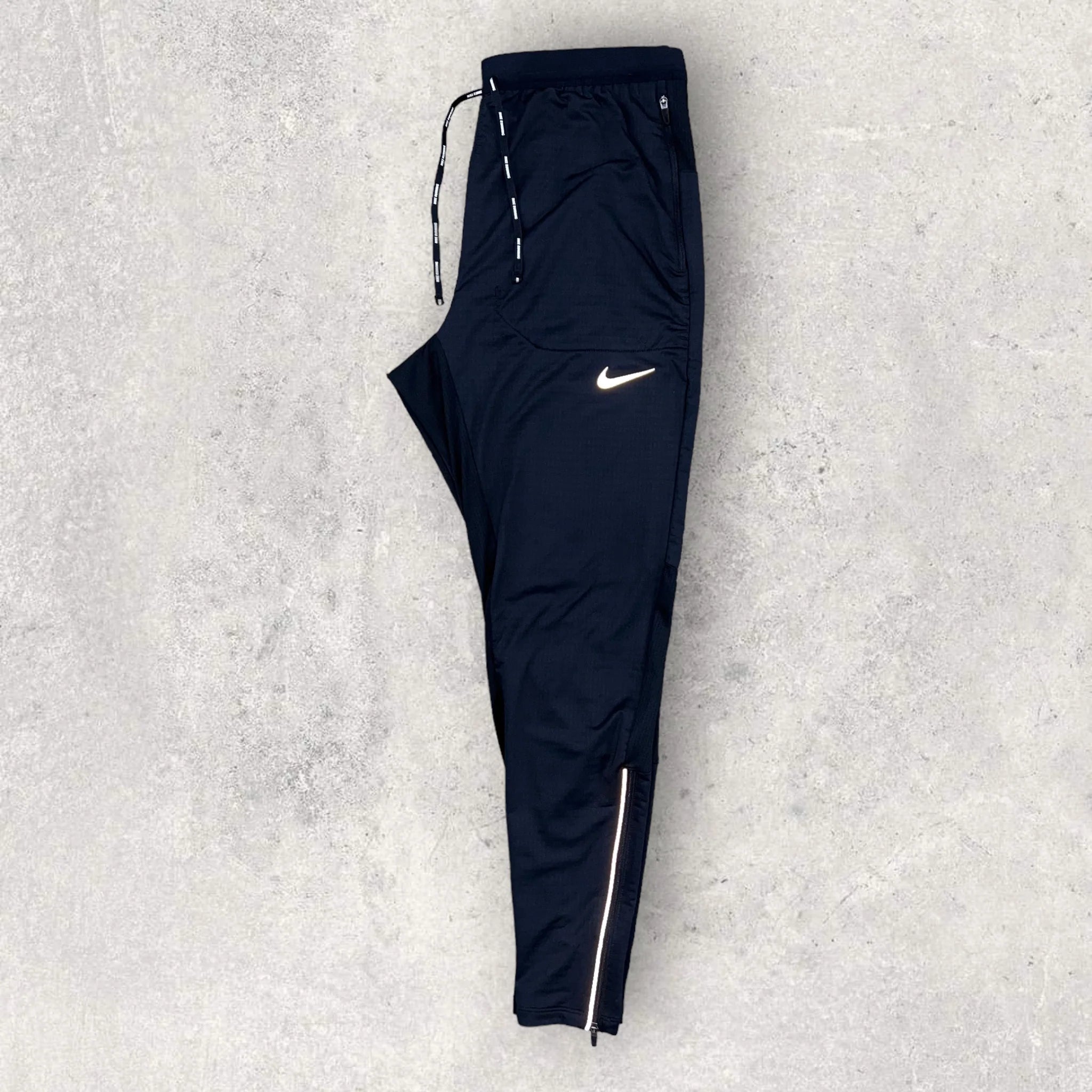 Nike Essentials Windrunner Jacket & Phenom Elite Pants Set - Black | Men's Athletic Running Tracksuit for Training & Outdoor Sports