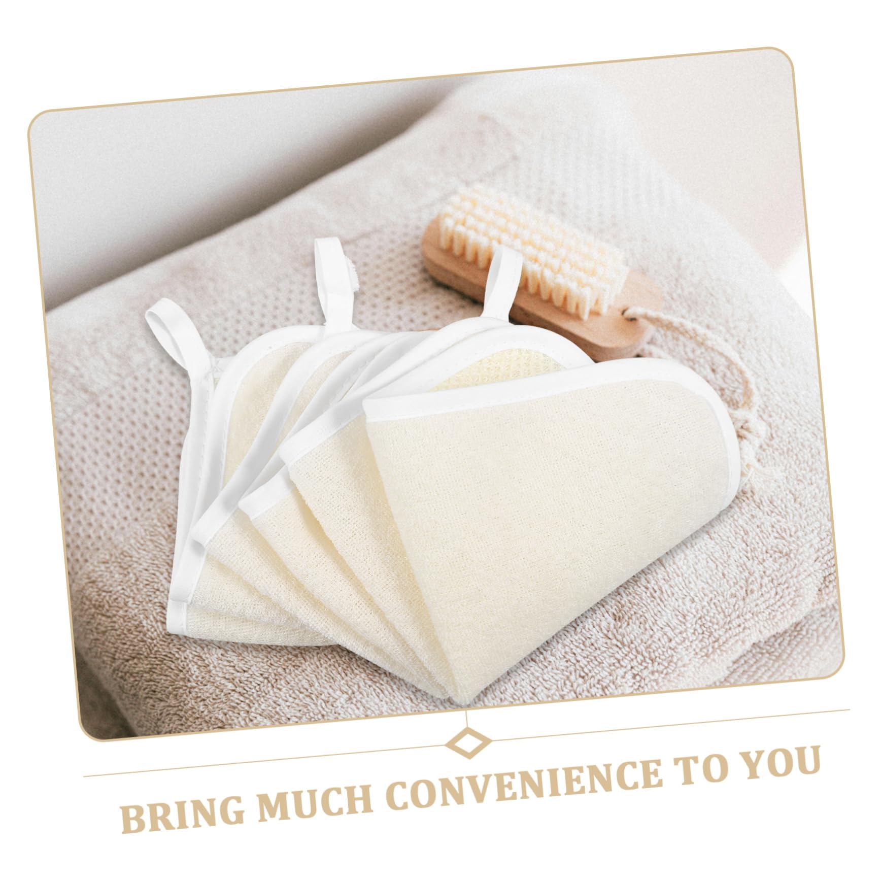Exfoliating Washcloth Set - Soft Bath & Face Scrub Towels for Dead Skin Removal - Gentle Exfoliation for Daily Shower & Spa Use at Home