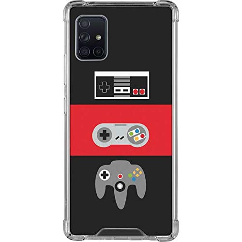 Skinit Clear Phone Case for Samsung Galaxy A51 5G - Officially Licensed Nintendo Controller Design | Durable Protective Cover for Everyday Use & Gaming