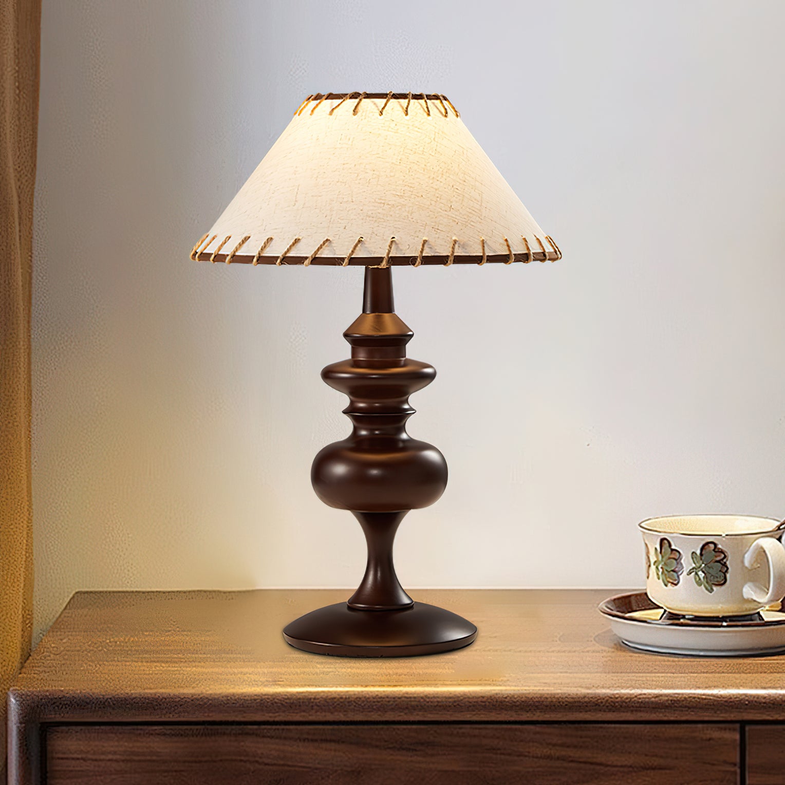 Canora Table Lamp - Modern LED Bedside Lamp with USB Port, Touch Control, Dimmable Warm White Light for Bedroom, Living Room, Office (Black)