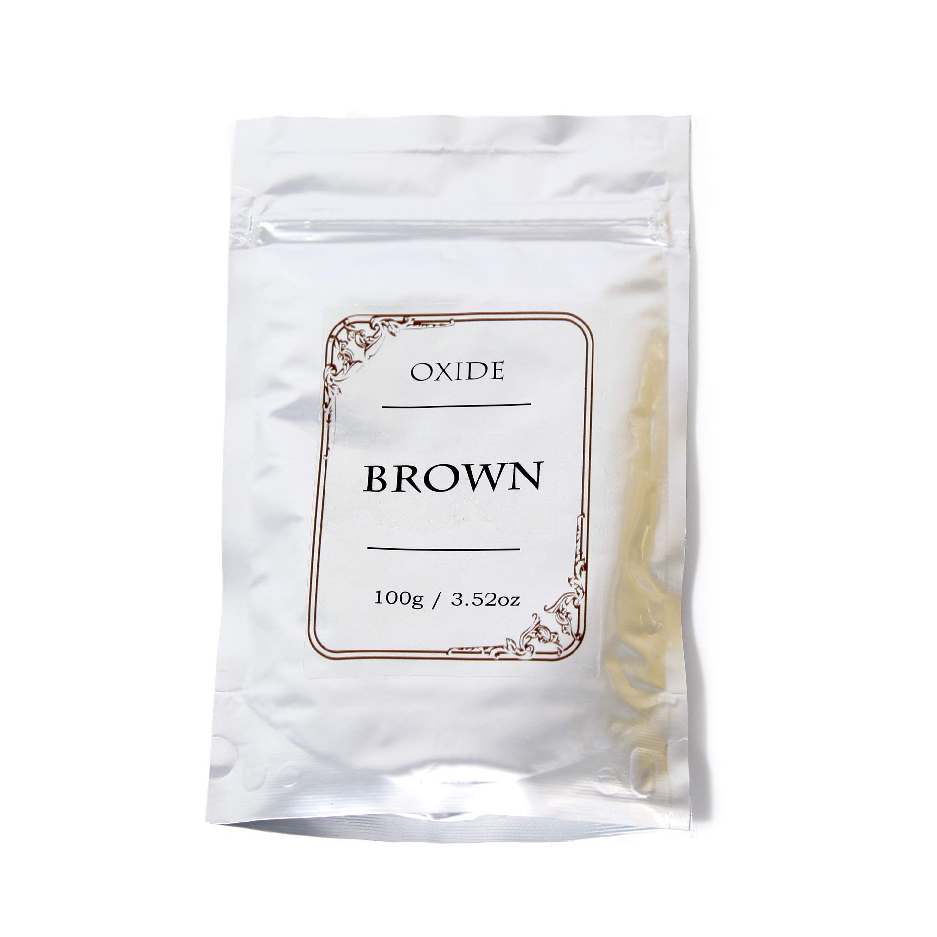 Premium Brown Oxide Mineral Powder - 100g Natural Cosmetic & Soap Making Pigment for DIY Crafts, Bath Bombs, and Art Projects