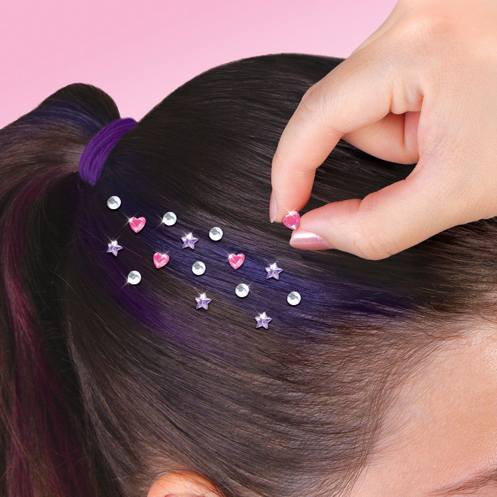 3C4G Imagination Land Glitter Locks Hair Accessory Kit - 8pcs Colorful Hair Clips for Girls, Kids & Teens - Perfect for Parties, School, Cosplay & Daily Styling