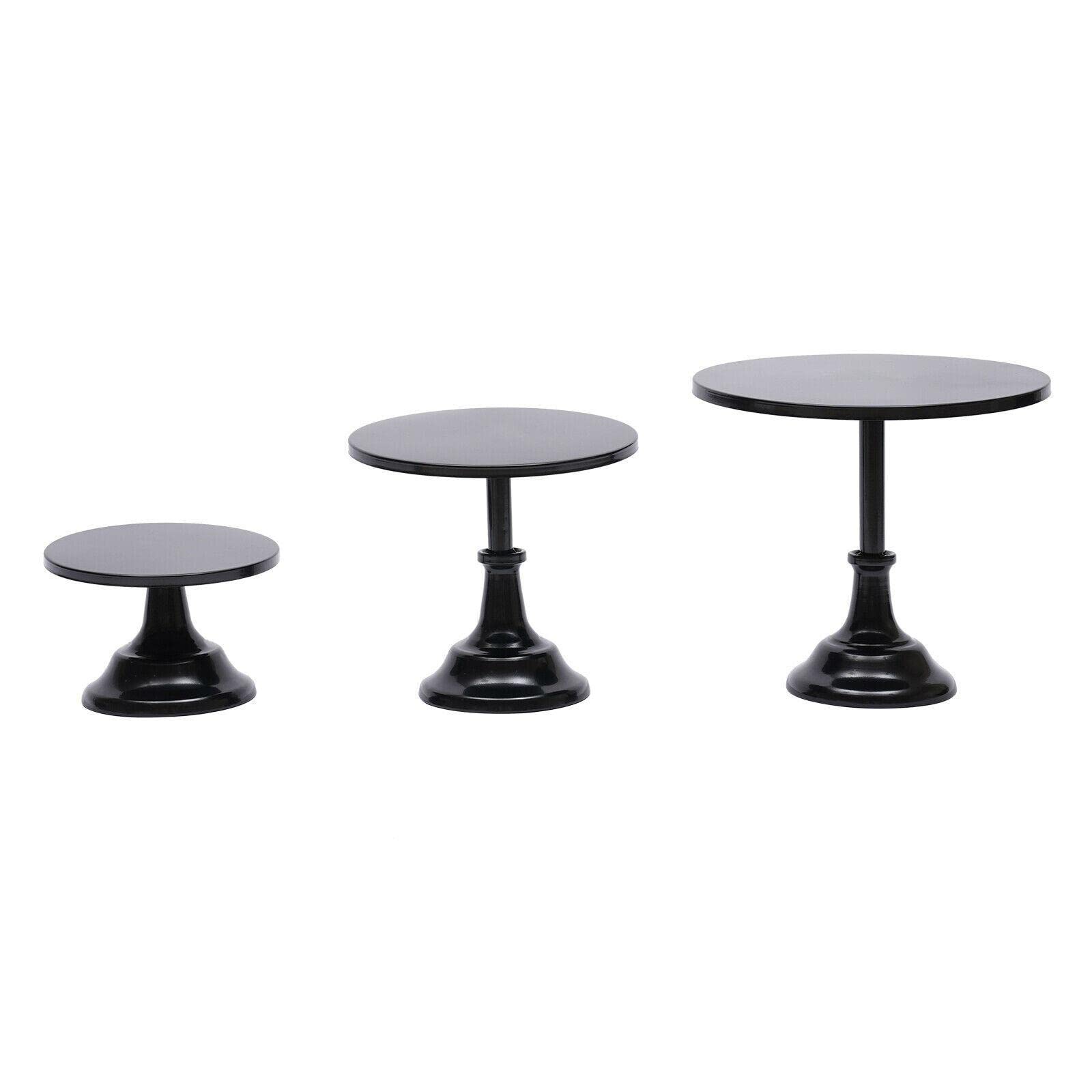 3-Piece Metal Cupcake Dessert Holder Display Stand Set - Elegant Wedding Cake Stands, Kitchen Baking Rack, Cake Carrier & Decorating Tools for Parties, Events & Home Baking