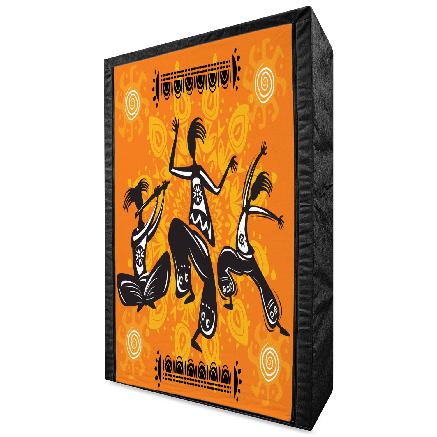 Ambesonne African Portable Fabric Wardrobe - 42.5