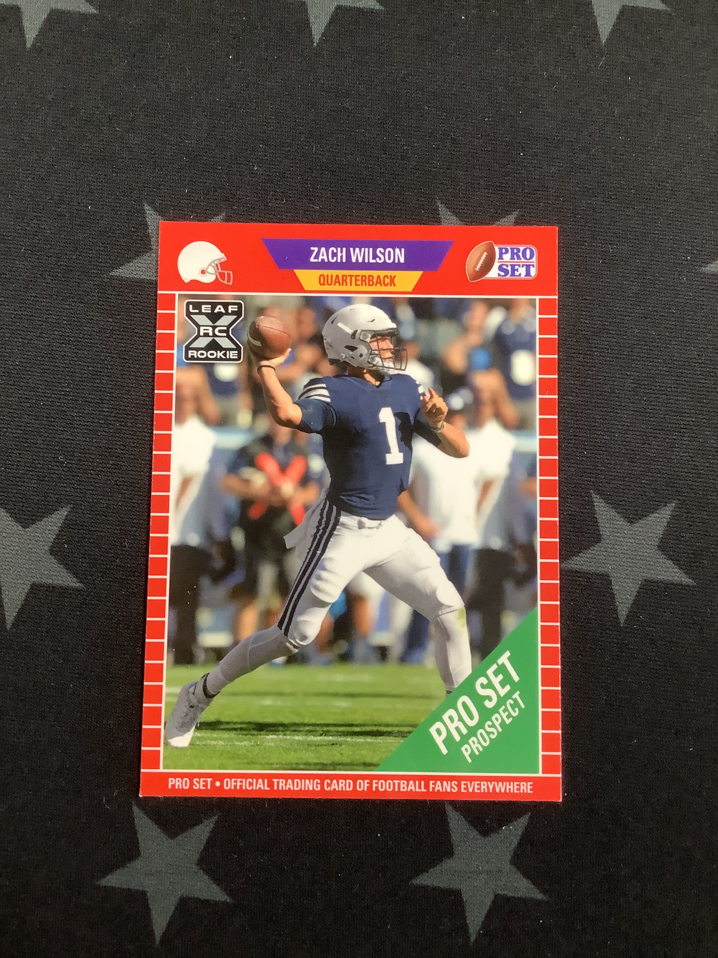 2021 Leaf Pro Set Football Rookie Card #PS5 - Zach Wilson Photo Variation SP | Collectible Sports Memorabilia for Fans & Investors | Perfect for Trading, Display, and Gifting