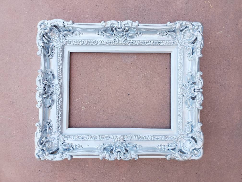 12x16 Silver Wedding Picture Frame - Elegant Traditional Colonial Style Photo Frame for Home Decor, Anniversary Gifts & Wall Display