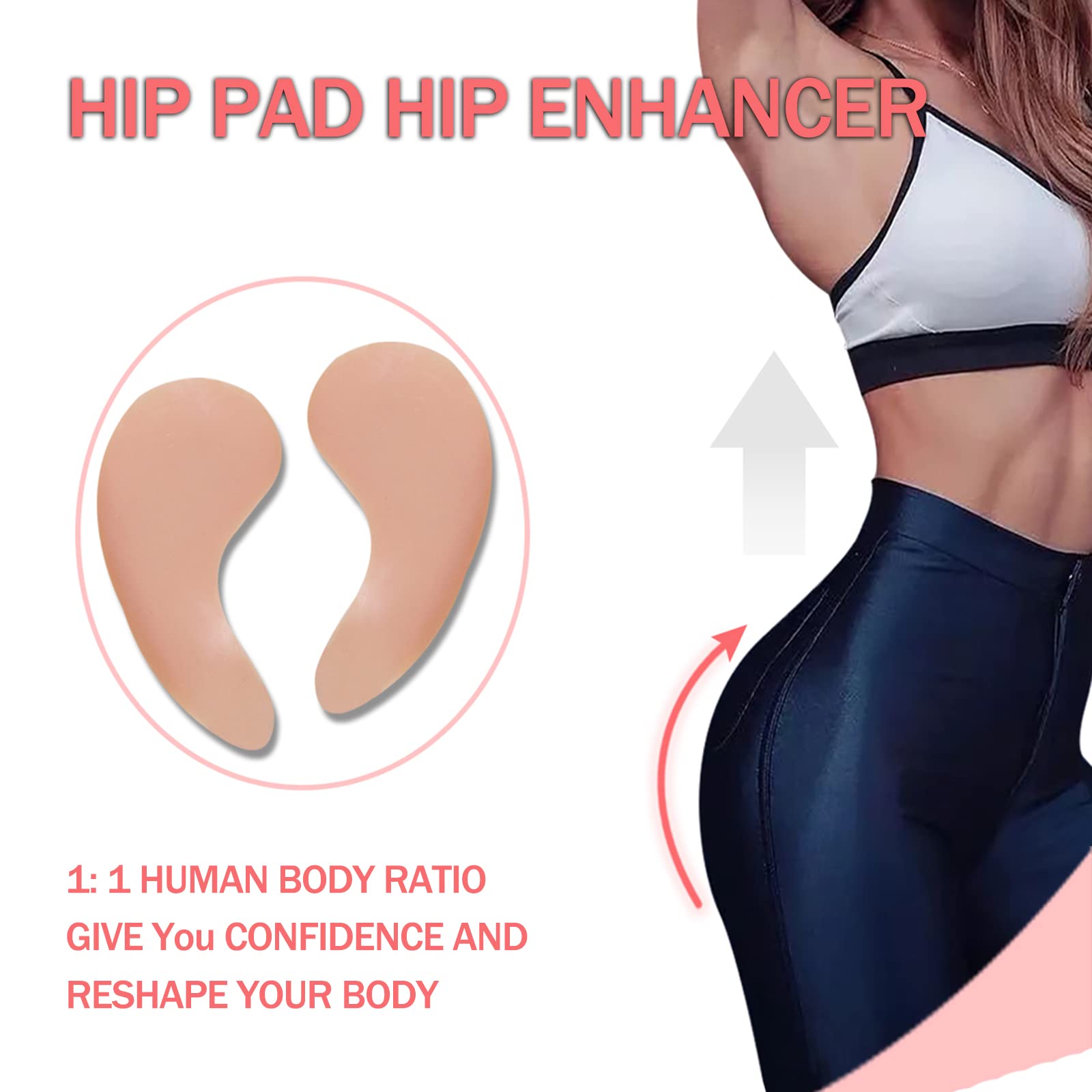 Women's Silicone Hip Enhancer Pads - Butt Lifter Shaper for Crossdressing, Drag Queens & Transgender - Reusable & Comfortable (Color 1) - Perfect for Cosplay, Costume Parties & Body Shaping