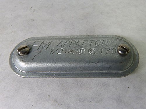 1/2 Inch #170 Conduit Body Cover - Weatherproof Electrical Box Cover for Outdoor & Indoor Wiring - Ideal for Home, Garage & Industrial Electrical Installations