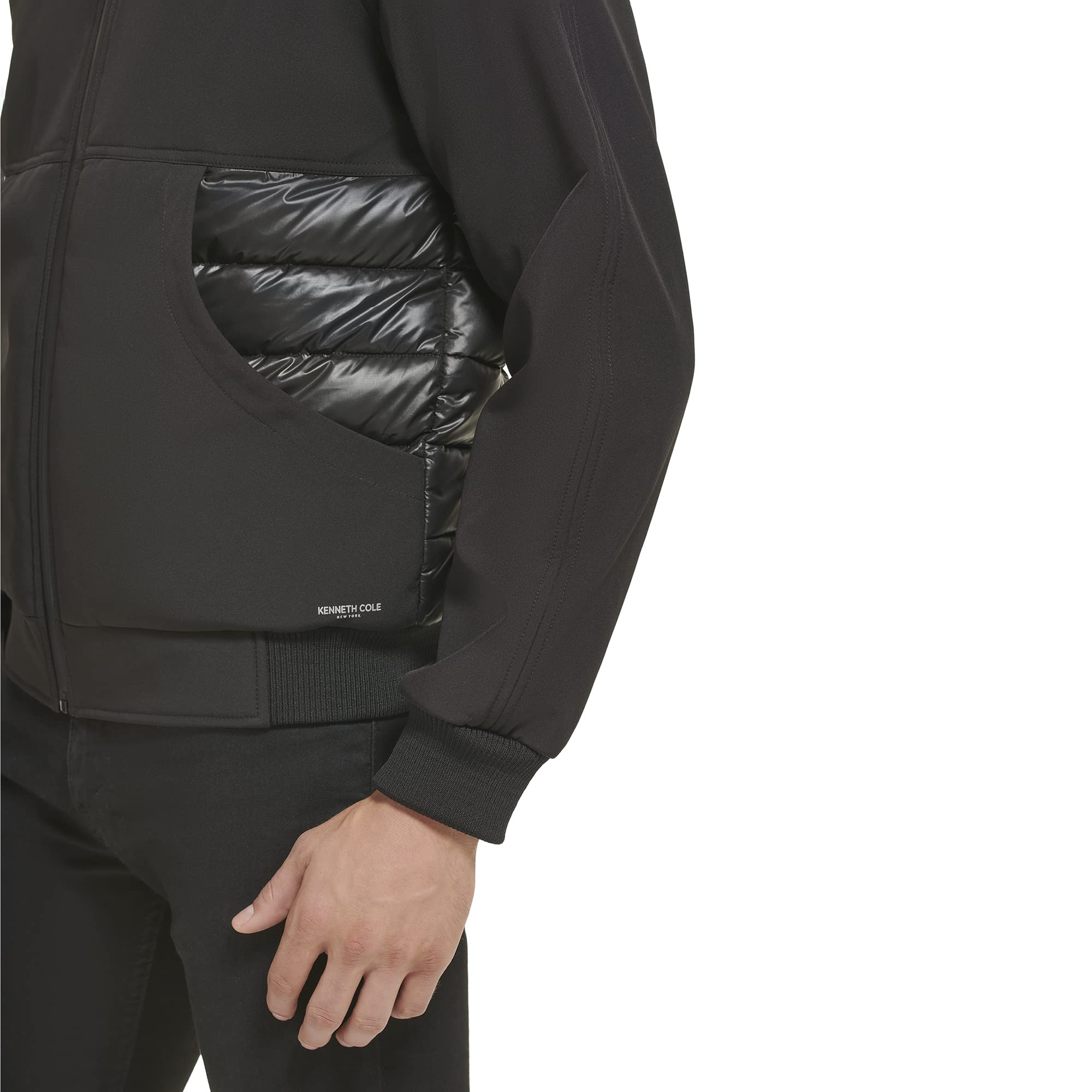 Kenneth Cole Men's Bomber Jacket - Lightweight Water-Resistant Flight Jacket for Casual & Outdoor Wear | Street Style & Travel Essential